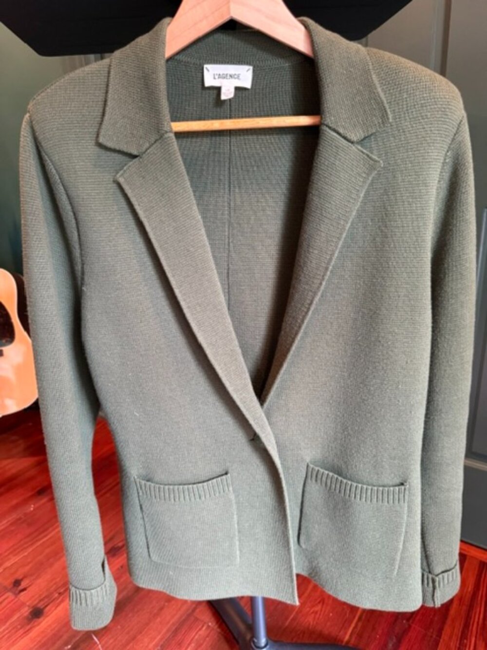 L'AGENCE Cotton Single Breasted Sweater
